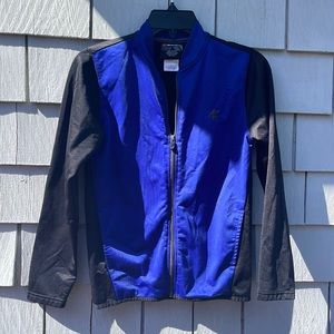 Boys AND1 Athletic Zippered Jacket Size Large (10-12) Black and Blue